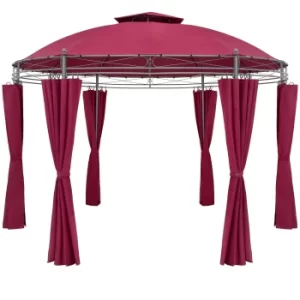 Image of Metal Gazebo Toscana Red 3.5m