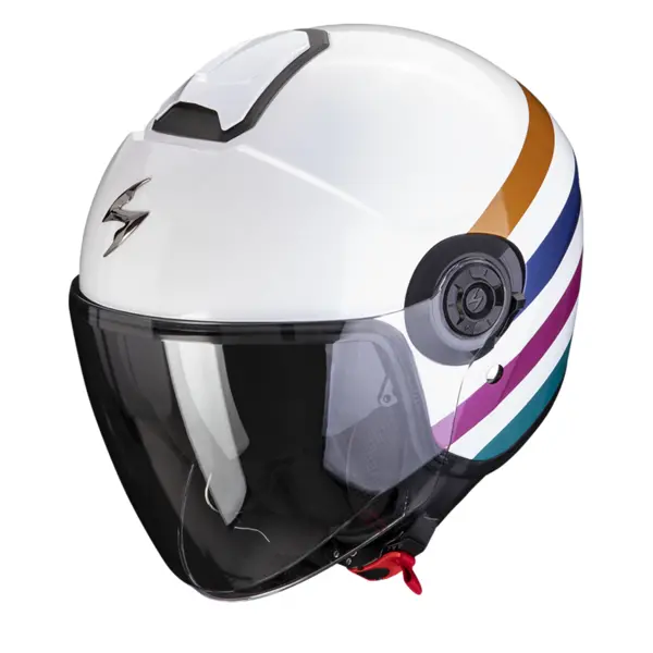 Image of Scorpion Exo-City II Bee White-Green-Gold Jet Helmet S