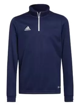 Image of Adidas Youth Entrada 22 Training 1/2 Zip Top - Navy
