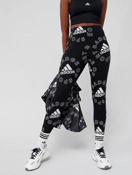 Image of adidas Brand Love Leggings - Black, Size L, Women