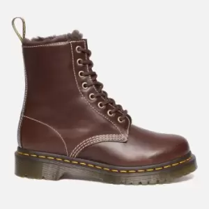 Image of Dr. Martens Womens 1460 Serena Leather 8-Eye Boots - UK 8
