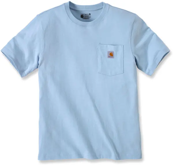 Image of Carhartt Workwear K87 Pocket, t-shirt , color: Light Blue (Moonstone) , size: M