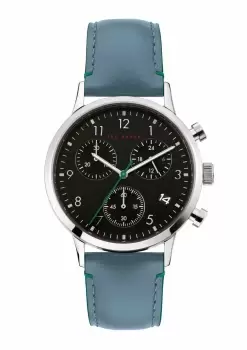 Image of Ted Baker BKPCSF903 Mens Cosmop Blue Leather Strap Watch