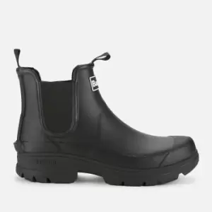 Image of Barbour Mens Nimbus Rubber Chelsea Boots - Black - UK 8