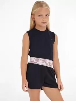Image of Tommy Hilfiger Girls Graphic Tape Set - Desert Sky, Navy, Size Age: 14 Years, Women