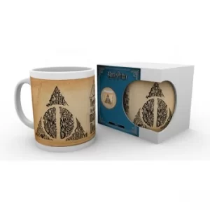 Image of Harry Potter Deathly Hallows Words Mug