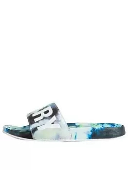 Image of Superdry Code Tie Dye Slide -multi, Multi Size M Women