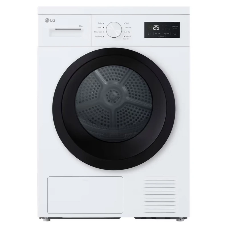 Image of LG RHA1008NWK 8kg Heat Pump Condenser Dryer - White RHA1008NWK