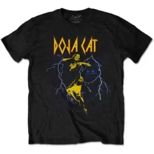 Image of Doja Cat - Lightning Planet Her Unisex Medium T-Shirt - Black