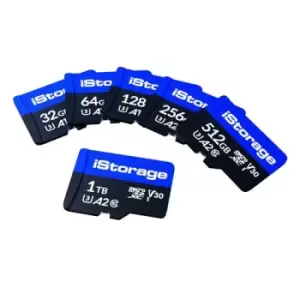 Image of iStorage IS-MSD-3-64 memory card 64GB MicroSDHC UHS-III Class 10