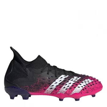 Image of adidas Predator Freak .1 Childrens FG Football Boots - Black/ShockPink