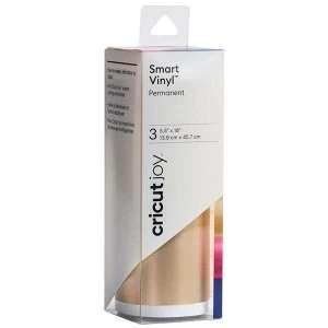 Image of Cricut Joy Smart Vinyl Sampler Permanent Matte Metallic Gala Set of 3