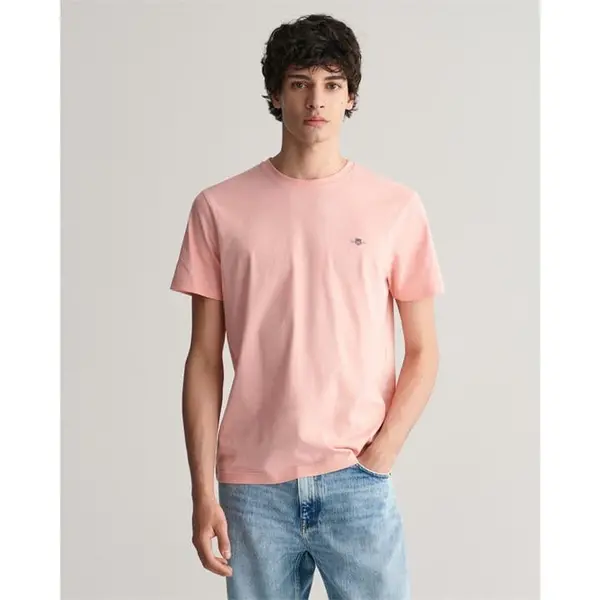 Image of Gant Regular Fit Shield T-Shirt - Pink S