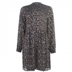 Image of JDY Nikky Mini Dress - Small Leaf/Blk