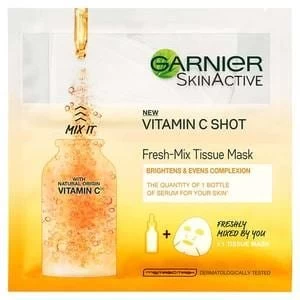 Image of Garnier Fresh-Mix Face Sheet Shot Mask with Vitamin C 33g