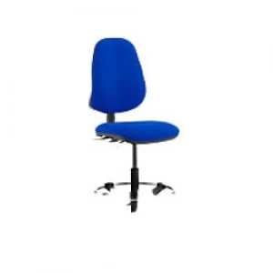 Image of Task Office Chair Eclipse II Lever Blue Fabric With Hi Rise Draughtsman Kit