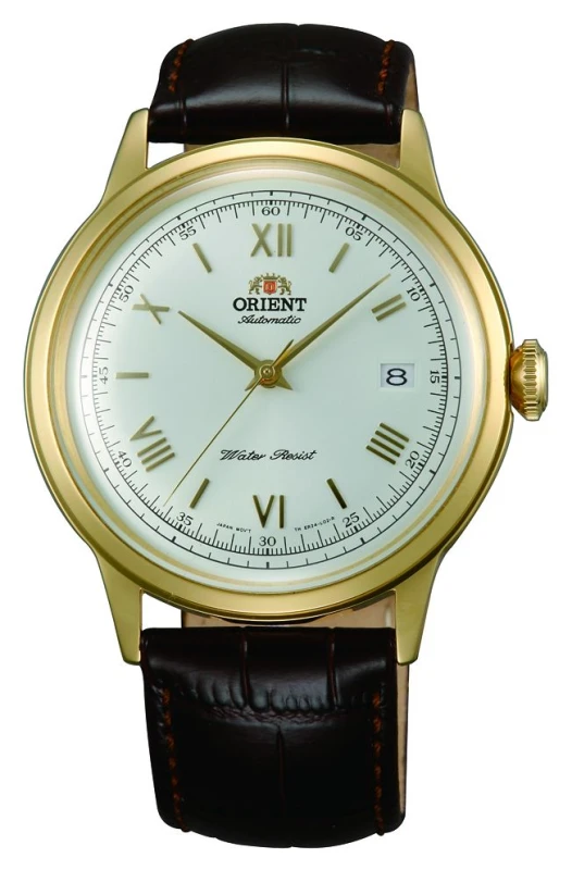 Image of Orient Orient Bambino 40.5mm Automatic Watch - Brown Brown One Size
