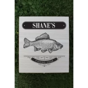Image of Personalised Fishing Gear Wooden Box