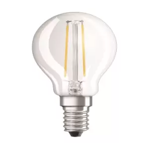 Image of Osram 3.3W Parathom Clear LED GLS Bulb E14/SES Dimmable Very Warm White - 108165