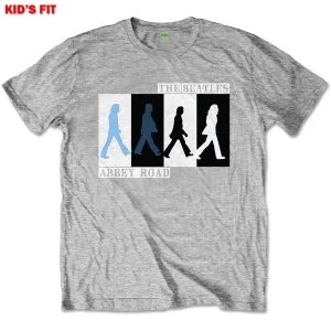 Image of The Beatles - Abbey Road Colours Crossing Kids 7 - 8 Years T-Shirt - Grey