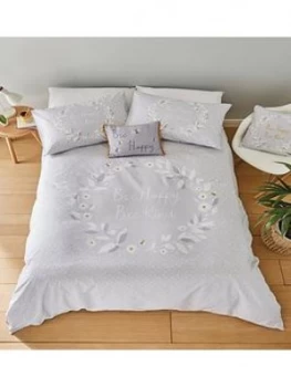Image of Catherine Lansfield Catherine Lansfield Bee Happy Duvet Set - Db