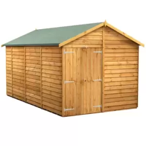 Image of Power 14x8 Overlap Apex No Window Double Door Shed