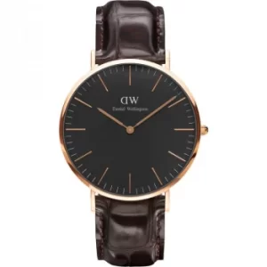 Image of Unisex Daniel Wellington Classic Black York Watch 40mm Watch