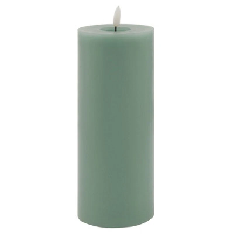 Image of Luxe Collection Melt Effect 3.5X9 Sage LED Wax Candle