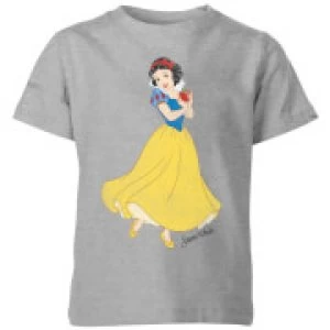 Image of Disney Princess Snow White Classic Kids T-Shirt - Grey - 7-8 Years