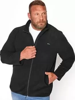 Image of BadRhino Essential Zip Through Fleece - Black, Size 4XL, Men