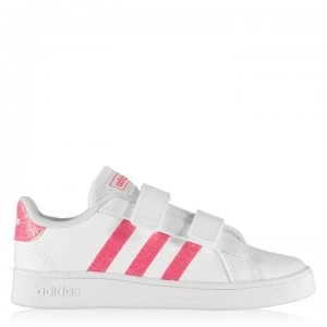 Image of adidas adidas Grand Court Trainers Infant Girls - Wht/Glitterpink