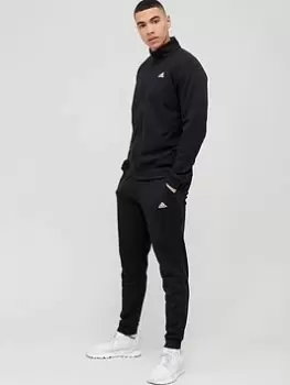 Image of adidas Future Icon 3 Bar Tracksuit - Black, Size S, Men