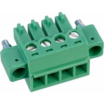 Image of 1847071 MC 1,5/ 4-STF-3,5 4 Way Screw Plug PCB Connector 8A 3.5 - Phoenix Contact