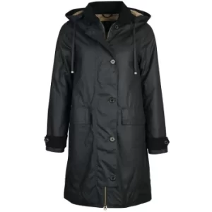 Image of Barbour Womens Baddesley Wax Jacket Navy/Natural 10