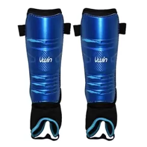 Image of Uwin Hockey Shinguards Royal/Black/Aqua XXSmall