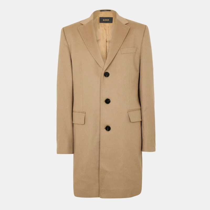 Image of Boss Mens Hal Trench Coat Medium Beige male 36 (46)