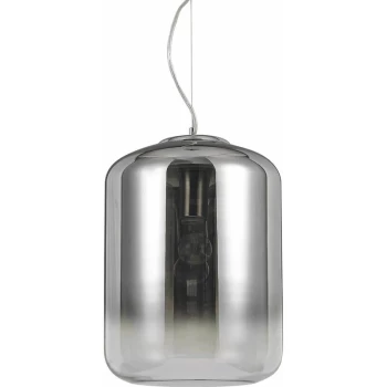 Image of Ideal Lux Lighting - Ideal Lux Ken - 1 Light Large Ceiling Pendant Chrome, E27