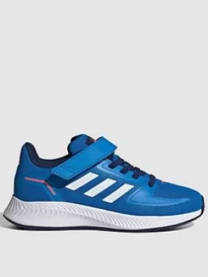 Image of Adidas Kids Runfalcon 2.0, Blue/White, Size 13