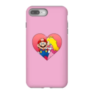 Image of Nintendo Super Mario Peach Kiss Phone Case - iPhone 8 Plus - Tough Case - Matte