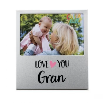 Image of 6" x 4" - Cheerfull Aluminium Photo Frame - Gran