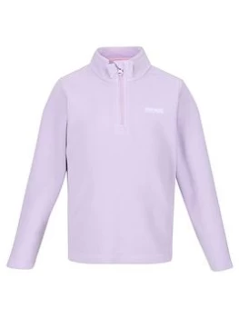 Image of Boys, Regatta Kids Hot Shot Ii Half Zip Fleece - Lilac Size 3-4 Years