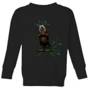 Image of Fantastic Beasts Augurey Kids Sweatshirt - Black - 7-8 Years