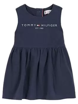 Image of Tommy Hilfiger Baby Girls Essential Dress - Navy, Size 0-3 Months