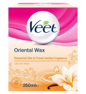 Image of Veet Oriental Wax Essential Oils and Floral Vanilla 250ml
