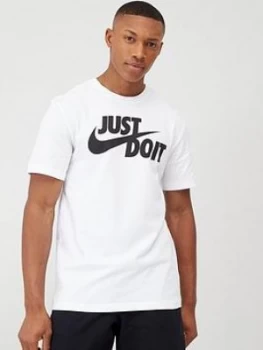 Image of Nike Sportswear Just Do It Swoosh T-Shirt - White