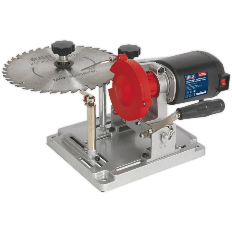 Image of Loops Bench Mounted Saw Blade Sharpener - Suitable for TCT Saw Blades - 110W Motor Multi