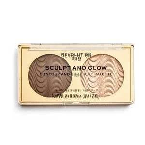 Image of Revolution Pro Sculpt Glow Contour Palette Savannah Nights