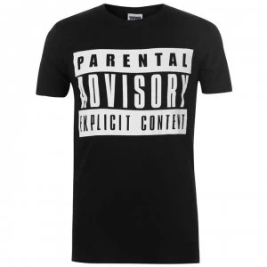 Image of Character Parental Advisory T Shirt Mens - Logo