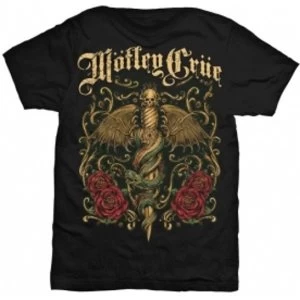 Image of Motley Crue Exquisite Dagger Mens Black T Shirt: Medium