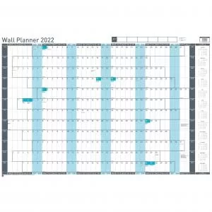 Image of SASCO Wall Planner 2022 unmounted